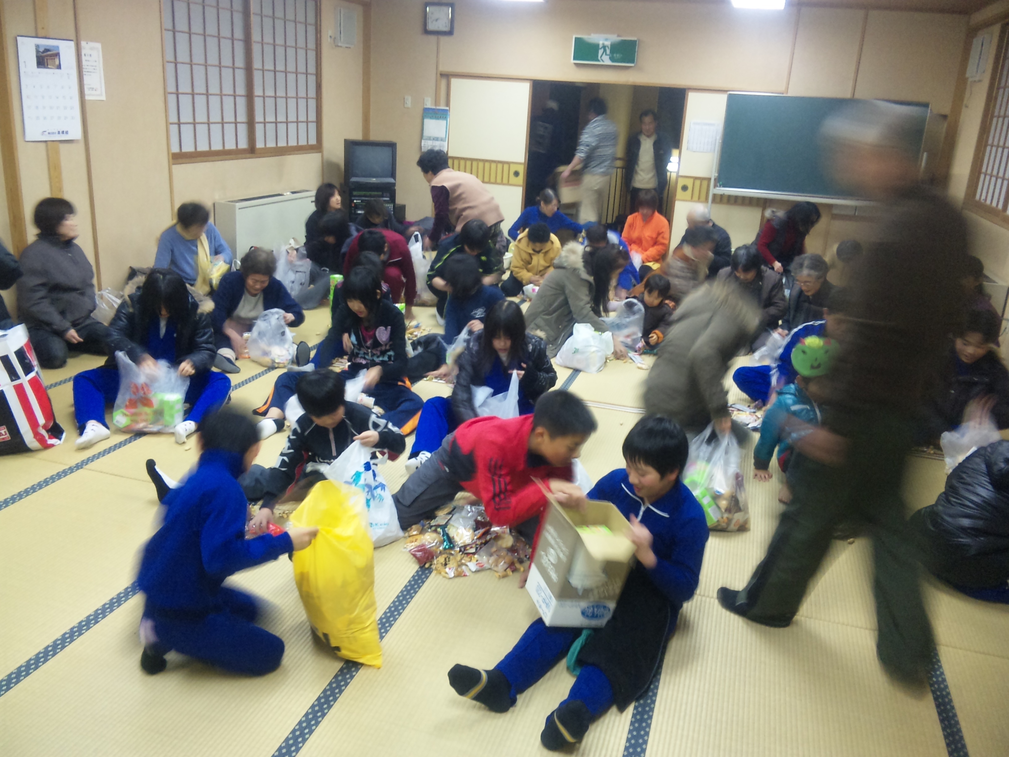 湯本の豆まき 松之山温泉